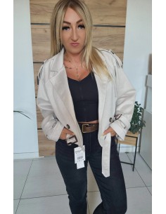 Kurtka Zamszowa Beige