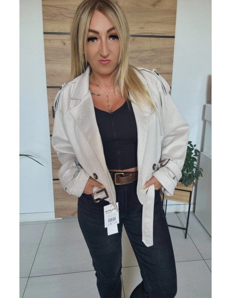 Kurtka Zamszowa Beige